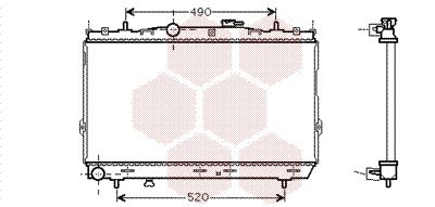 VAN WEZEL Radiaator,mootorijahutus 82002185